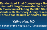 A Randomized Trial Comparing a Novel Sirolimus-Eluting Bioresorbable Scaffold with Everolimus-Eluting Metallic Stent in Patients with Coronary Artery Disease: Three-Year Results of NeoVas RCT 