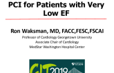 PCI for Patients with Very Low EF