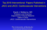 Top 2018 Interventional  Papers Published in JACC and JACC: Cardiovascular Interventions