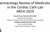 Pharmacology Review of Medications in the Cardiac Cath Lab ARCH 2019