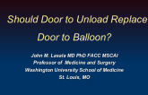 Should Door to Unload Replace Door to Balloon?