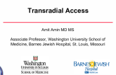 Transradial Access