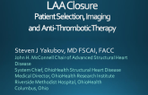 LAA Closure Patient Selection, Imaging and Anti-Thrombotic Therapy