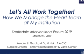 Let’s All Work Together! How We Manage the Heart Team at My Institution