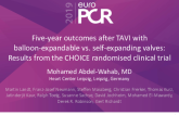 Five-year outcomes after TAVI with balloon-expandable vs. self-expanding valves: Results from the CHOICE randomised clinical trial