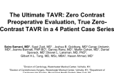 The Ultimate TAVR: Zero-Contrast Preoperative Evaluation,True Zero-Contrast TAVR in a 4-Patient Case Series