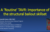 A 'Routine' TAVR: The Importance of the Structural Bailout Skill Set