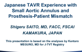 The Japanese TAVR Experience With Small Aortic Annulus and Patient-Prosthesis Mismatch