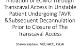 Initiation of ECMO Through Transcaval Access in Unstable Patient Undergoing TAVR and Subsequent Decannulation Prior to Closure of the Transcaval Access