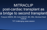 MitraClip Post-Cardiac Transplant as a Bridge to Second Transplant
