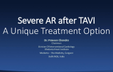 Severe AR After TAVI: A Unique Treatment Option