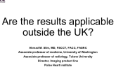 Are the results applicable outside the UK?