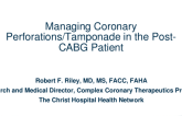 Post-CABG Localized Tamponade: Prevention, Identification, and Management