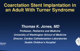 Coarctation Stent Implantation in an Adult With Turner