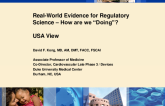 Special Panel on Registry-Based Prospective Randomized Trials: A Global View - USA View