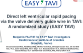 EASY-TAVI: A Randomized Trial of Left Ventricular vs. Right Ventricular Rapid Pacing During Transcatheter Aortic Valve Implantation