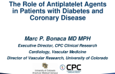 The Role of Antiplatelet Agents in Patients With Diabetes and Coronary Disease