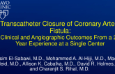 TCT 38: Transcatheter Closure of Coronary Artery Fistula: Clinical and Angiographic Outcomes From a 21 Year Experience at a Single Center