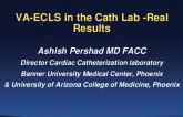 VA ECLS in the Cath Lab: Real Results