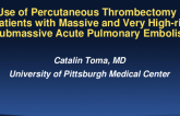 TCT 120: Utilization of Percutaneous Thrombectomy in Patients with Massive and Very High-risk Submassive Acute Pulmonary Embolism
