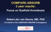 TCT 48: Bioresorbable Scaffold Versus Metallic Drug-Eluting Stent in Patients at High Risk of Restenosis (COMPARE-ABSORB trial) : Very late device thrombosis while on extended DAPT