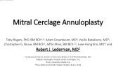 Indirect Annuloplasty: Cerclage — Device Description, Results, and Ongoing Studies