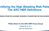 Idenifying the High Bleeding Risk Patient: The ARC HBR Definitions