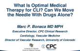What Is Optimal Medical Therapy for CLI? Can We Move the Needle With Drugs Alone?
