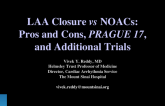 LAA Closure vs. NOACs: Pros and Cons, PRAGUE 17, and Additional Trials