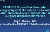 PARTNER 3 Low-Risk Computed Tomography Substudy: Subclinical Leaflet Thrombosis in Transcatheter and Surgical Bioprosthetic Valves