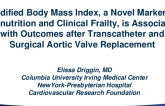 TCT 3: Modified Body Mass Index, a Novel Marker of Malnutrition and Clinical Frailty, is Associated with Outcomes after Transcatheter and Surgical Aortic Valve Replacement