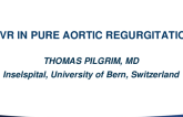 TAVR in Pure Aortic Regurgitation