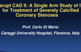 DISRUPT CAD II: A Single-Arm Study of Intravascular Lithotripsy for Treatment of Severely Calcified Coronary Stenoses