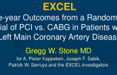 EXCEL: 5-Year Outcomes From a Randomized Trial of PCI vs. CABG in Patients With Left Main Coronary Artery Disease