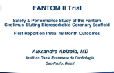 TCT 46: FANTOM II trial: Safety & Performance Study of the Fantom Sirolimus-Eluting Bioresorbable Coronary Scaffold – First Report on Initial 48 Month Outcomes