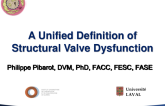 A Unified Definition of Structural Valve Dysfunction