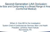 Other SHD Technologies - Second-Generation LAA Occlusion: Single-Size and Conforming to a Broad Range of Anatomies (Conformal Medical)