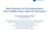 Best Practices in Presubmissions: How to Make Them Useful for Everyone