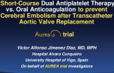 A Randomized Trial of Short-Course Dual Antiplatelet Therapy vs. Oral Anticoagulation to Prevent Cerebral Embolism After Transcatheter Aortic Valve Implantation