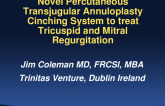 Featured Technological Trends: Mitral, Tricuspid, and Other SHD Technologies - Novel Percutaneous Trans-Jugular (Transseptal) Annuloplasty Cinching System to Treat Mitral and Tricuspid Regurgitation