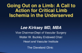Going Out on a Limb: A Call to Action for Critical Limb Ischemia in the Underserved