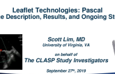 Leaflet Technologies I: Pascal — Device Description, Results, and Ongoing Studies