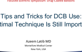 Tips and Tricks for DCB Use: Optimal Technique Is Still Important