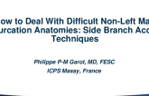 How to Deal With Difficult Non-Left Main Bifurcation Anatomies: Side Branch Access Techniques