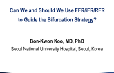 Can We and Should We Use FFR/IFR/qFR to Guide the Bifurcation Strategy?