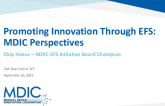 Promoting Innovation Through EFS: MDIC Perspectives