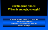 Defining Futility in Cardiogenic Shock: When to Say “Enough”?