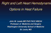 Right and Left Heart Failure: Hemodynamic Support Options