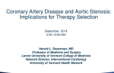CAD and AS: Implications for Therapy Selection