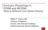Pathophysiology of the Coronary Circulation in STEMI and NSTEMI